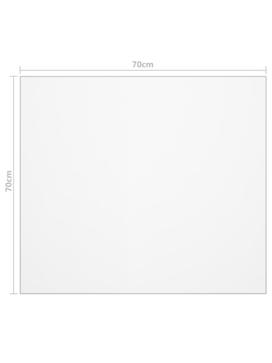 Stalo apsauga, matinė, 70x70cm, 1,6mm, PVC