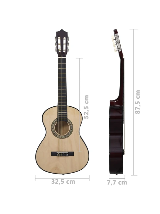 Klasikinė gitara pradedantiesiems, 1/2 34", amerikinė liepa