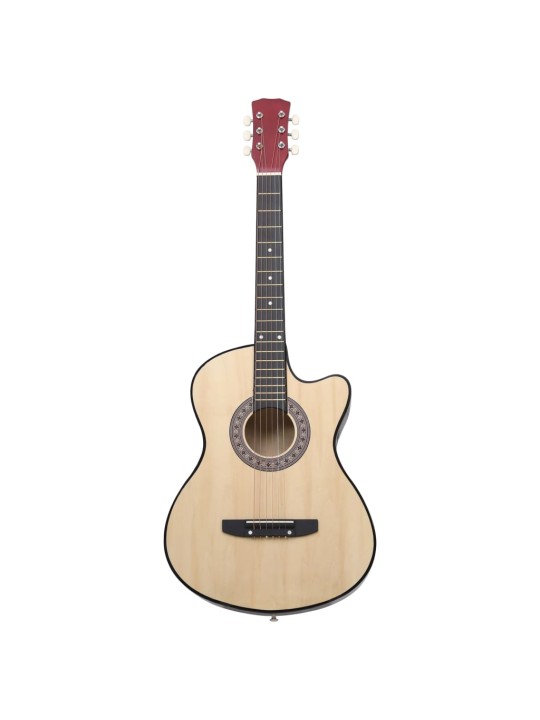 Akustinė gitara, amerikinė liepa, 38", 6 stygos