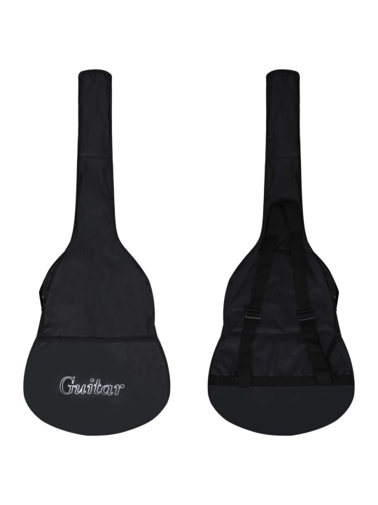 Klasikinės gitaros rinkinys, 12 dalių, mėlynas, 38", 6 stygos