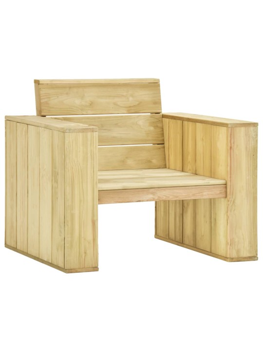 Sodo kėdės, 2vnt., 89x76x76cm, impregnuota pušies mediena