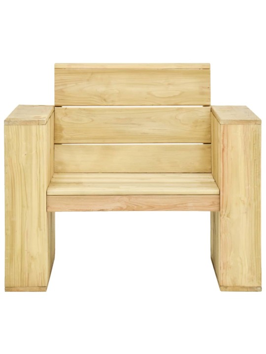 Sodo kėdės, 2vnt., 89x76x76cm, impregnuota pušies mediena