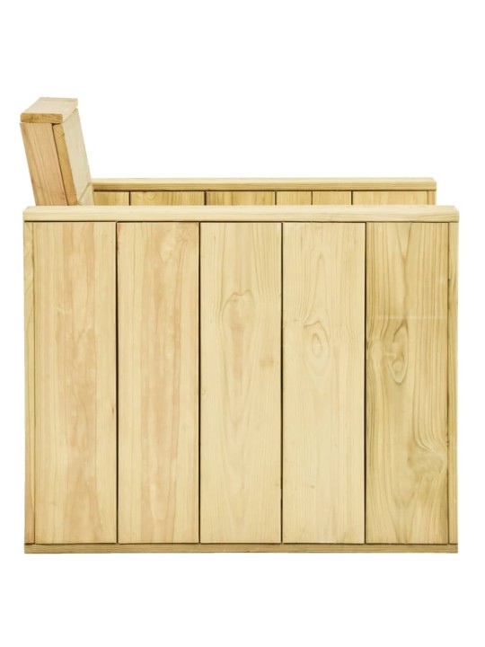 Sodo kėdės, 2vnt., 89x76x76cm, impregnuota pušies mediena