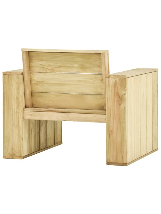 Sodo kėdės, 2vnt., 89x76x76cm, impregnuota pušies mediena
