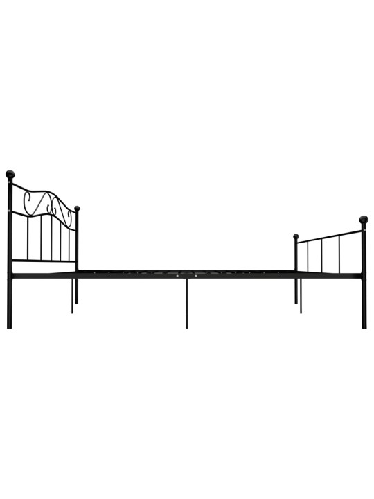 Lovos rėmas, juodos spalvos, 180x200cm, metalas