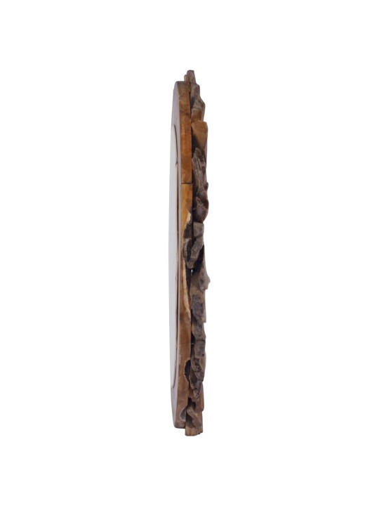 Sieninis veidrodis, 60cm, tikmedžio mediena, apskritas
