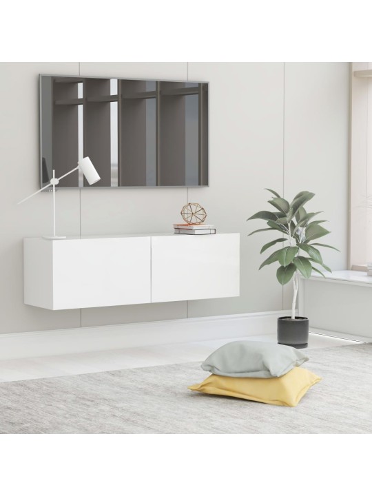 Televizoriaus spintelė, baltos spalvos, 100x30x30cm, MDP