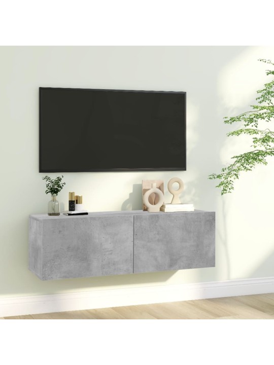 Televizoriaus spintelė, betono pilkos spalvos, 100x30x30cm, MDP