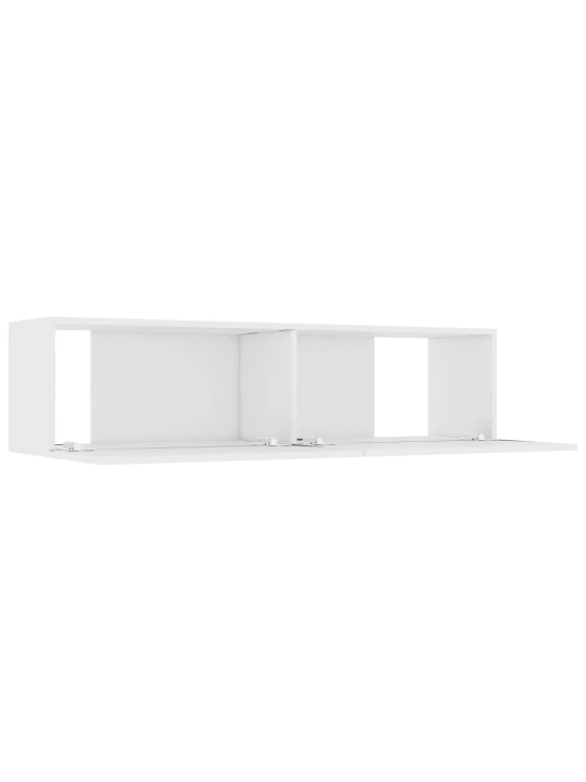 Televizoriaus spintelė, baltos spalvos, 120x30x30cm, MDP