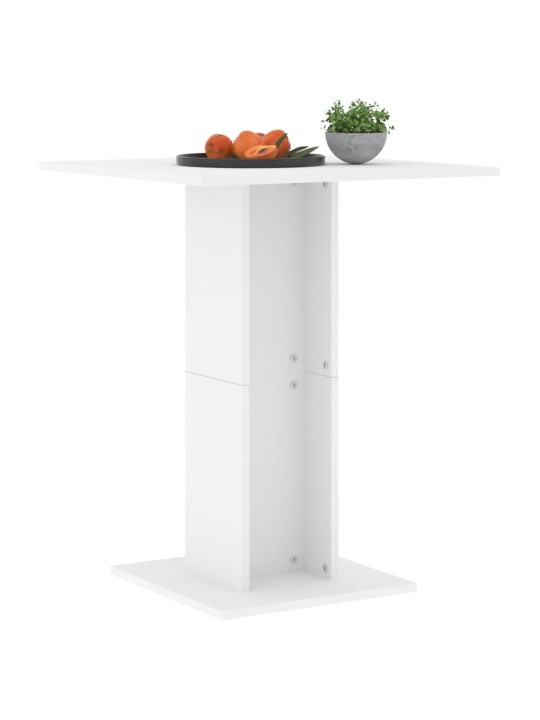 Bistro staliukas, baltos spalvos, 60x60x75cm, MDP