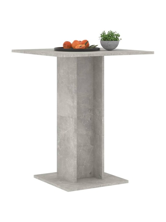 Bistro staliukas, betono pilkos spalvos, 60x60x75cm, MDP