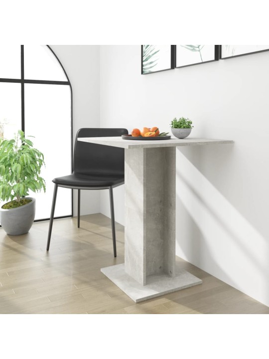 Bistro staliukas, betono pilkos spalvos, 60x60x75cm, MDP