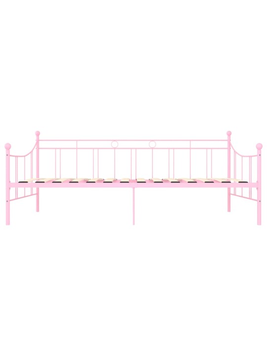 Lovos rėmas, rožinės spalvos, 90x200cm, metalas