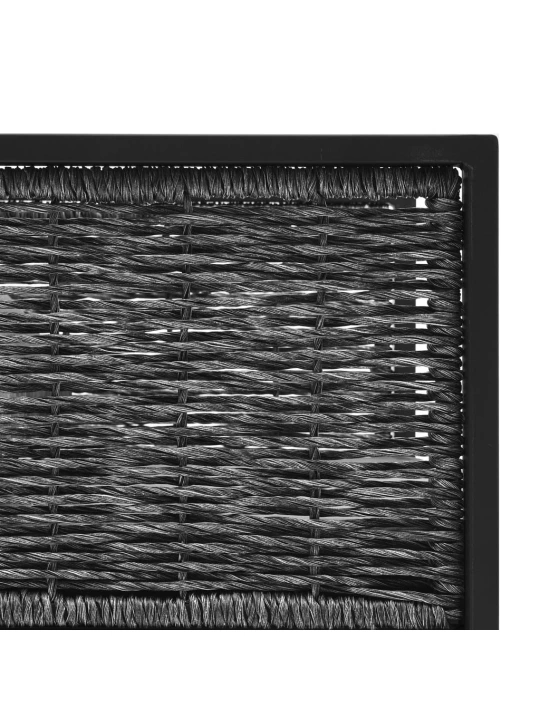 Modulinė kampinė sofa su porankiu kairėje, pilka, poliratanas