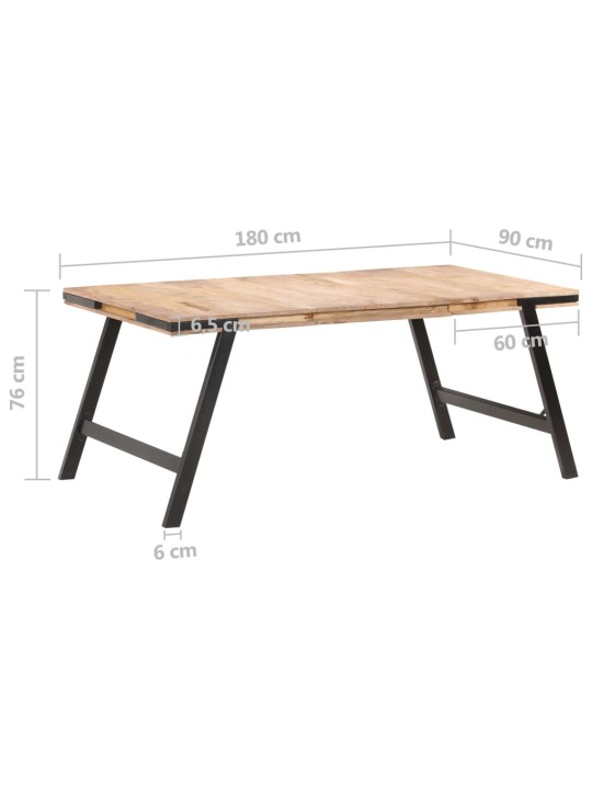 Valgomojo stalas, 180x90x76cm, mango medienos masyvas