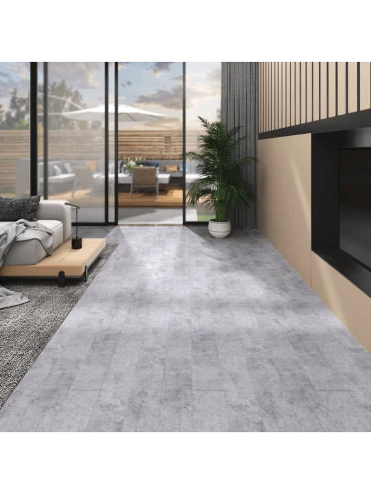 Grindų plokštės, cemento pilka, PVC, prilipdomos, 5,02m², 2mm