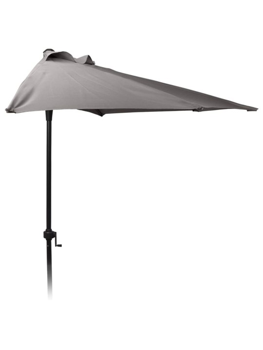 ProGarden Skėtis nuo saulės, anglies spalvos, 250cm, pusapvalis