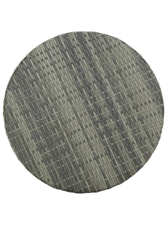 Sodo staliukas, pilkos spalvos, 60,5x106cm, poliratanas