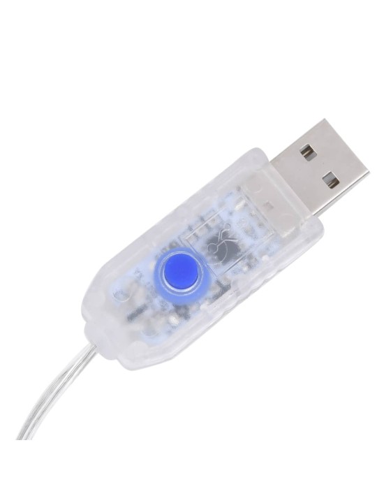 Kalėdų dekoracija elniai ir rogės, sidabrinės spalvos, 60 LED