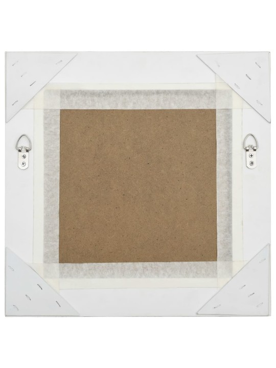 Sieninis veidrodis, sidabrinis, 40x40cm, barokinis stilius