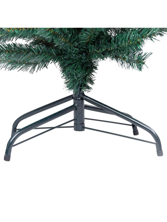 Plona dirbtinė Kalėdų eglutė su stovu, žalia, 150cm, PVC