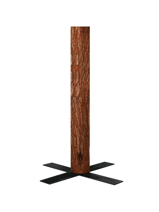 Kalėdų eglutė su tikra mediena ir baltu sniegu, žalia, 210cm