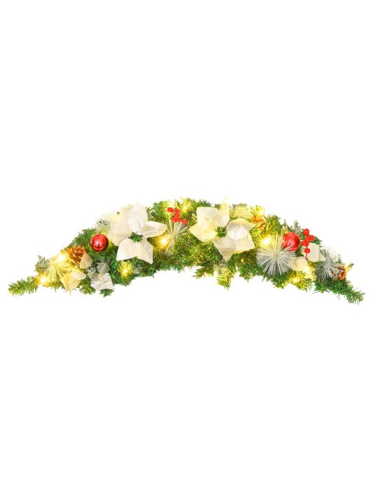 Kalėdinė arka su LED lemputėmis, žalios spalvos, 90cm, PVC