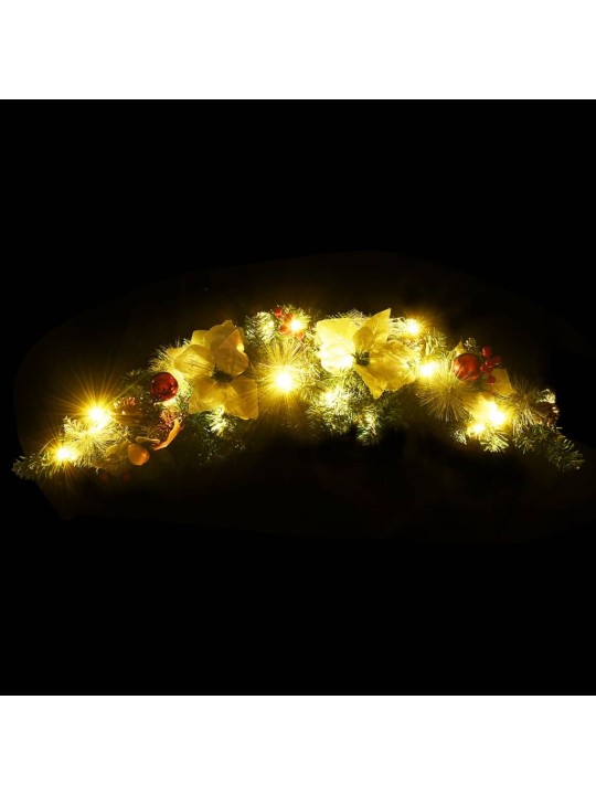 Kalėdinė arka su LED lemputėmis, žalios spalvos, 90cm, PVC
