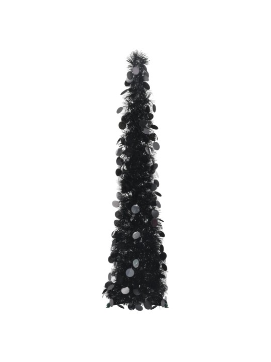 Išskleidžiama dirbtinė Kalėdų eglutė, juoda, 120cm, PET