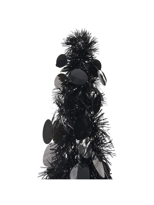 Išskleidžiama dirbtinė Kalėdų eglutė, juoda, 120cm, PET