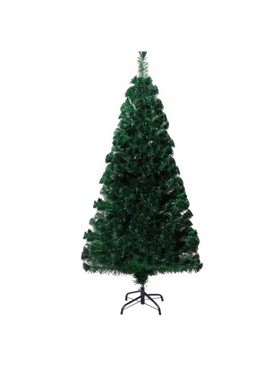 Dirbtinė Kalėdų eglutė su stovu, žalia, 120cm, optinis pluoštas