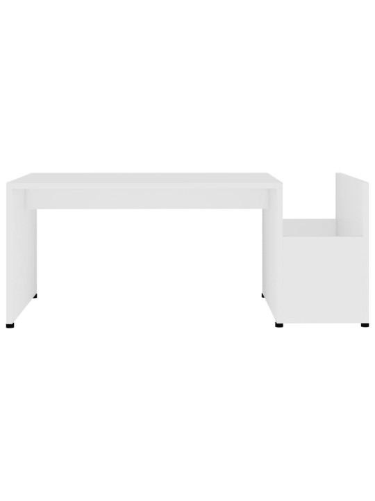 Kavos staliukas, baltos spalvos, 90x45x35cm, MDP