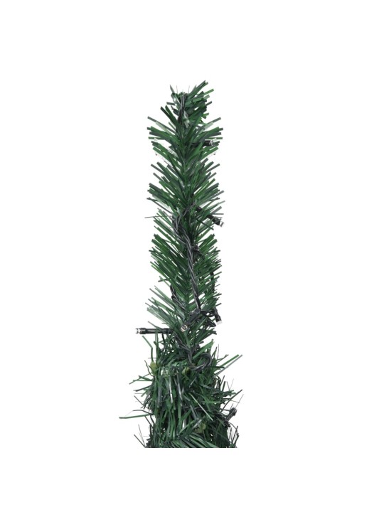 Išskleidžiama apšviesta dirbtinė Kalėdų eglutė, žalia, 210cm