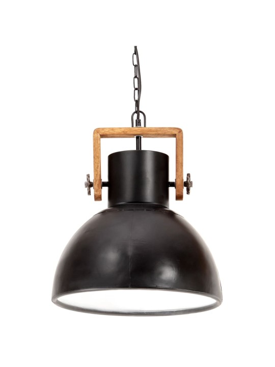 Pakabinamas šviestuvas, juodas, 40cm, 25W, apskritas, E27