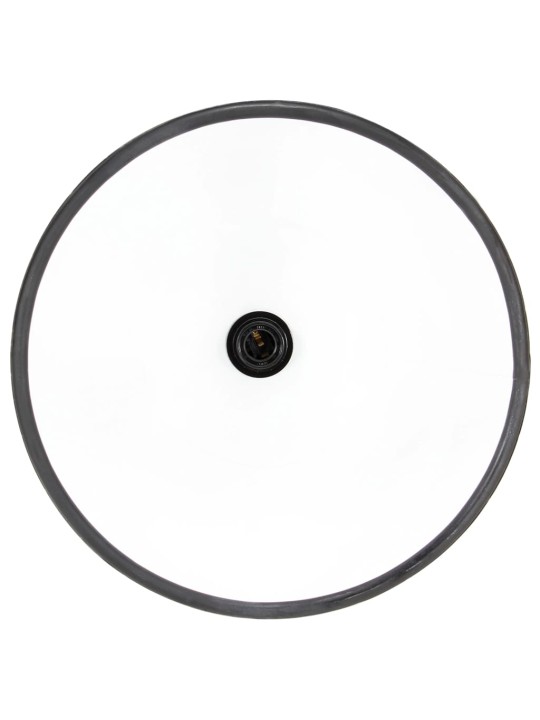 Pakabinamas šviestuvas, juodas, 40cm, 25W, apskritas, E27
