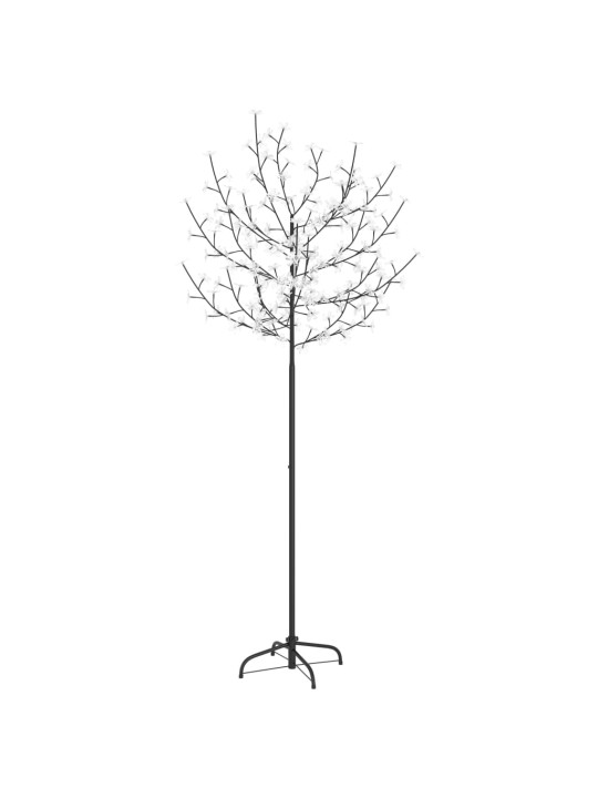 Kalėdinis medis su LED lemputėmis, 180cm, su vyšnių žiedais