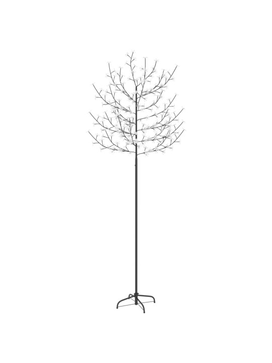 Kalėdinis medis su LED lemputėmis, 220cm, su vyšnių žiedais