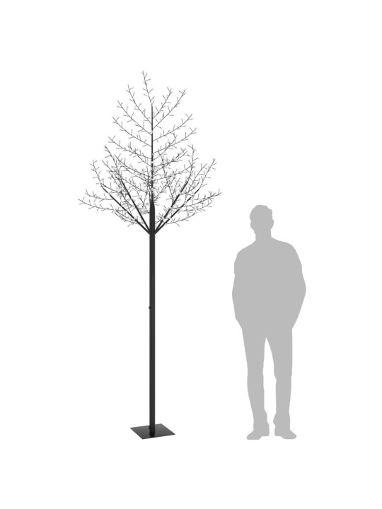 Kalėdinis medis su LED lemputėmis, 300cm, su vyšnių žiedais