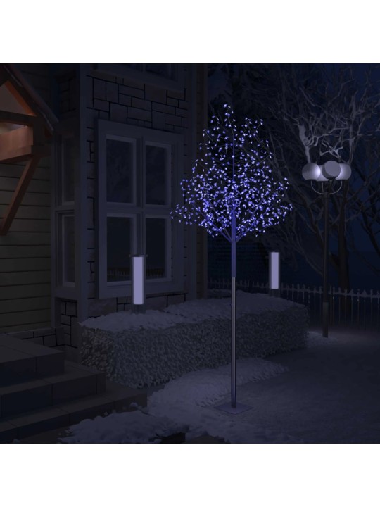 Kalėdinis medis su LED lemputėmis, 300cm, su vyšnių žiedais