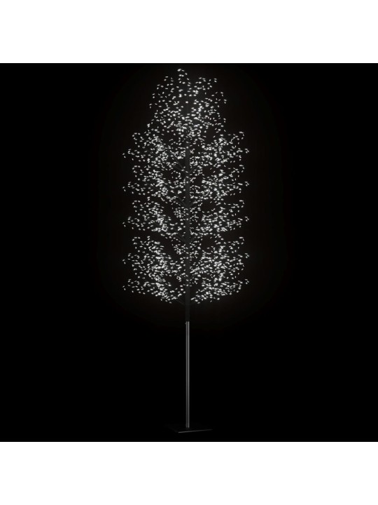 Kalėdinis medis su LED lemputėmis, 500cm, su vyšnių žiedais