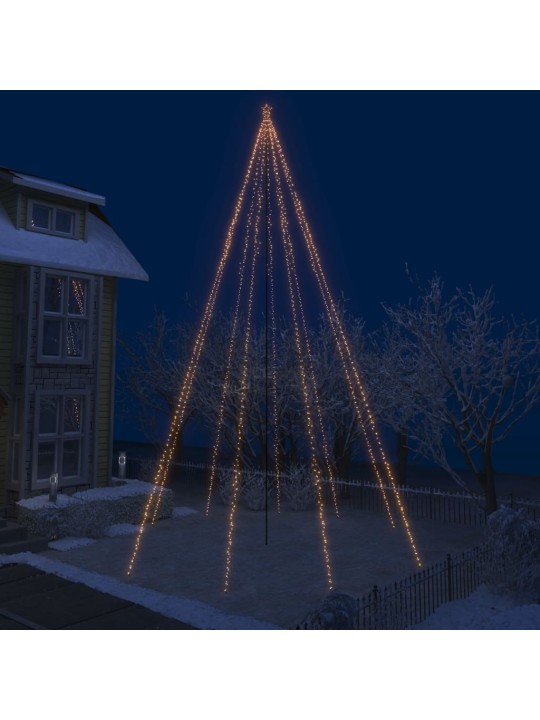 Kalėdų eglutės girlianda-krioklys, 1300 LED lempučių, 8m