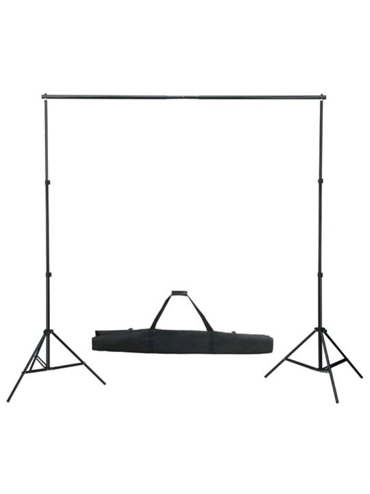 Fotostudijos komplektas su šviesdėžėmis ir fonu