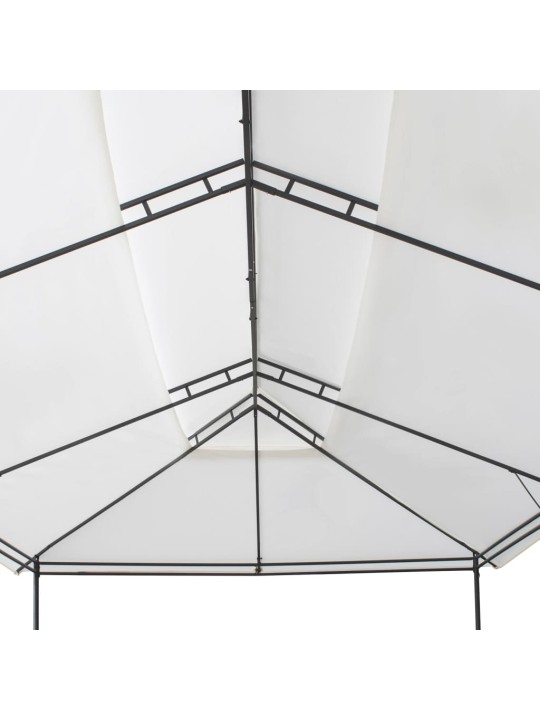 Pavėsinė, baltos spalvos, 600x298x270cm, 180g/m²