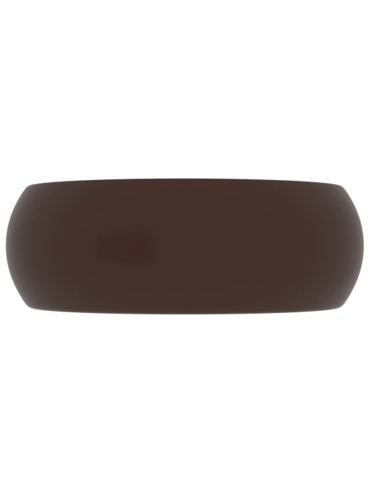 Prabangus praustuvas, matinis rudas, 40x15cm, keramika
