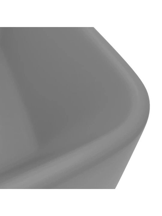 Prabangus praustuvas, matinis pilkas, 41x30x12cm, keramika