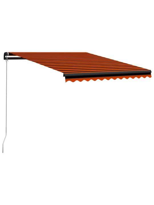 Rankiniu būdu ištraukiama markizė, oranžinė ir ruda, 350x250cm