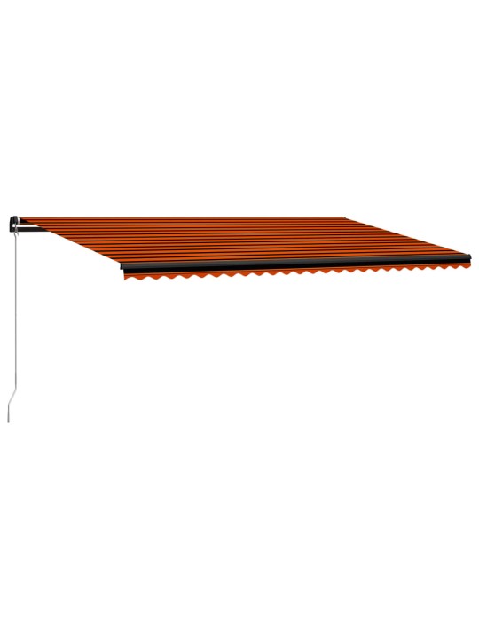 Rankiniu būdu ištraukiama markizė, oranžinė ir ruda, 600x300cm