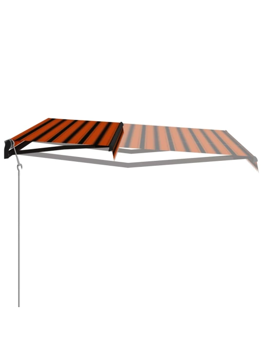 Automatinė ištraukiama markizė, oranžinė ir ruda, 600x300cm