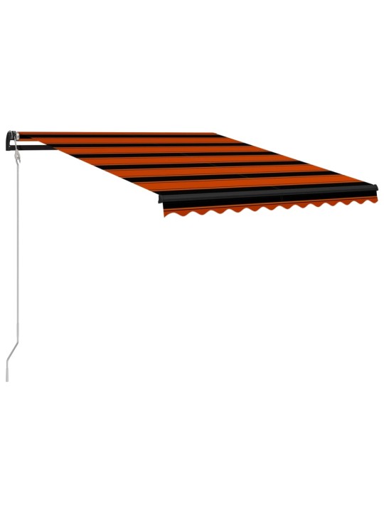 Markizė su vėjo jutikliu/LED, oranžinė ir ruda, 350x250cm