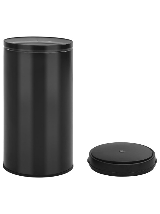 Automatinė šiukšliadėžė su jutikliu, juoda, plienas, 60l